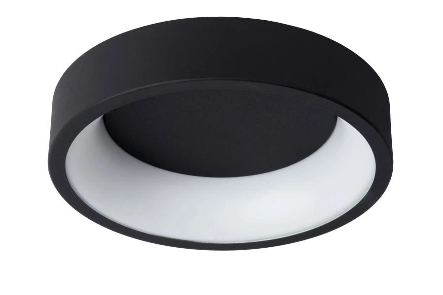 Lucide TALOWE LED - Plafonnière - Ø 30 cm - LED Dimb. - 1x20W 3000K - Zwart - uitgezet